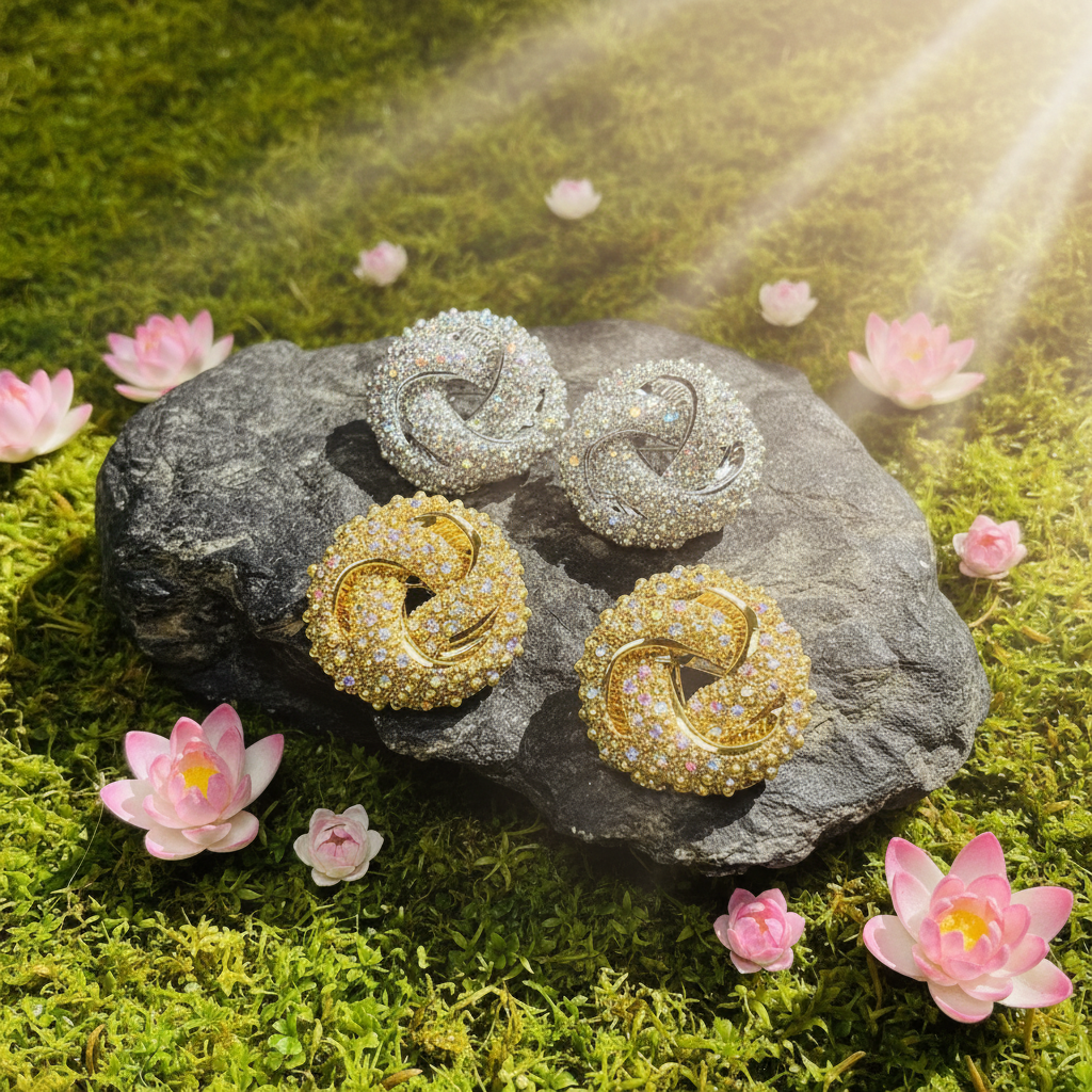 ORECCHINI "NODO LUMINOSO"