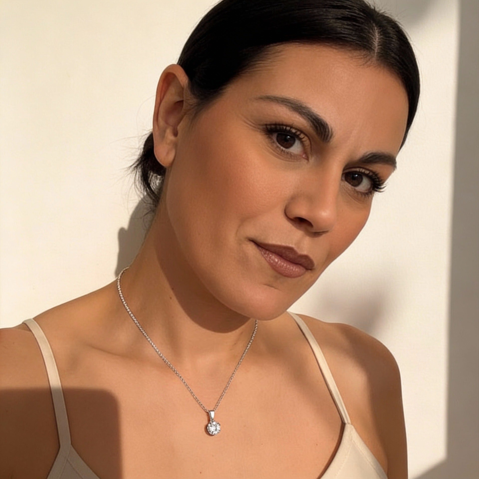 COLLANA IN ACCIAO ”PUNTO LUCE”