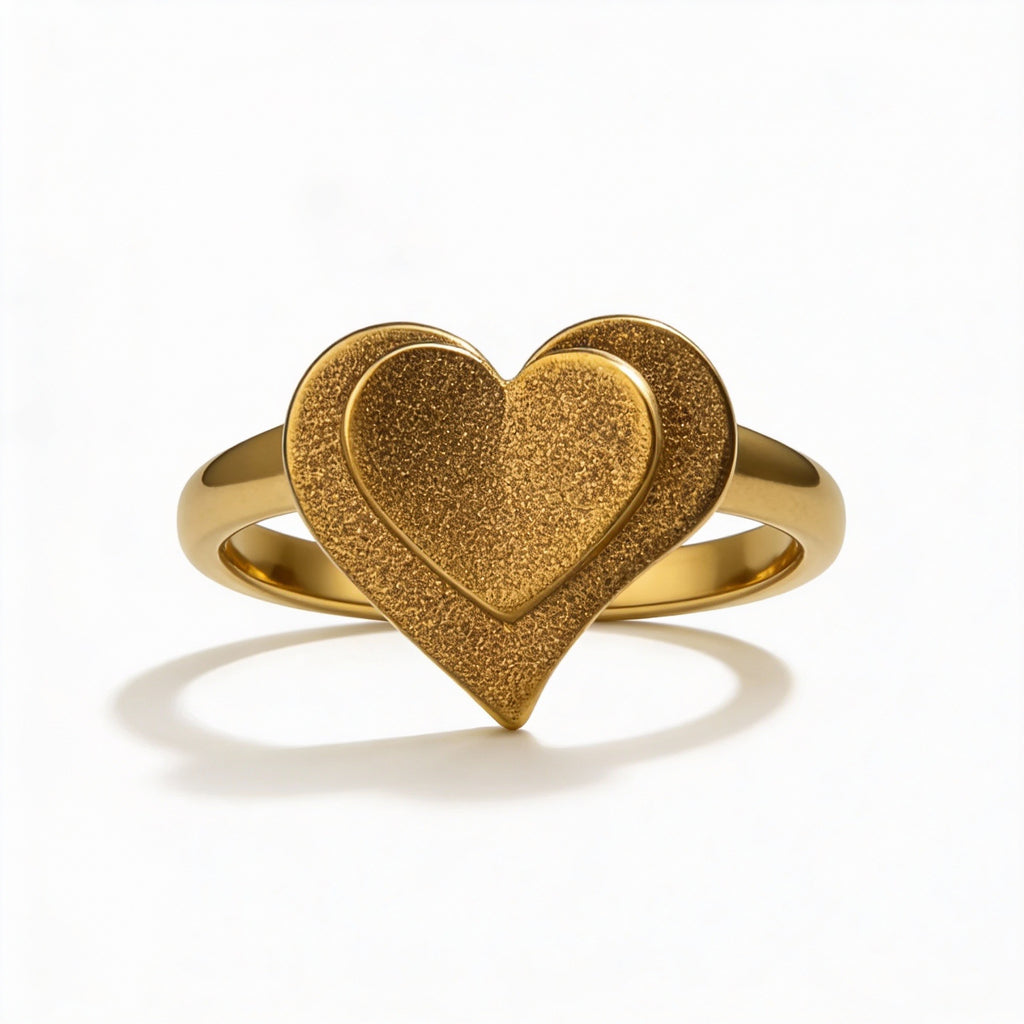 ANELLO IN ACCIAIO REGOLABILE “AMORE DOPPIO”