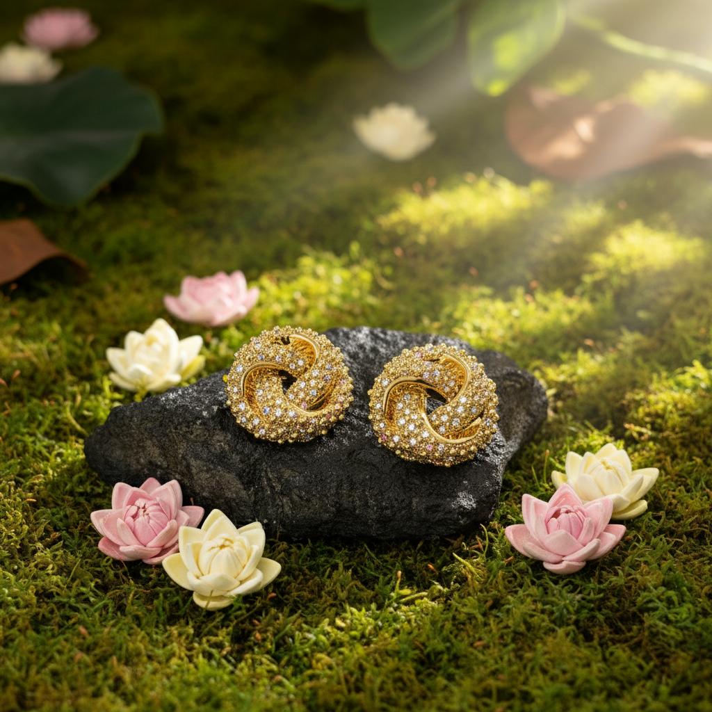 ORECCHINI "NODO LUMINOSO"