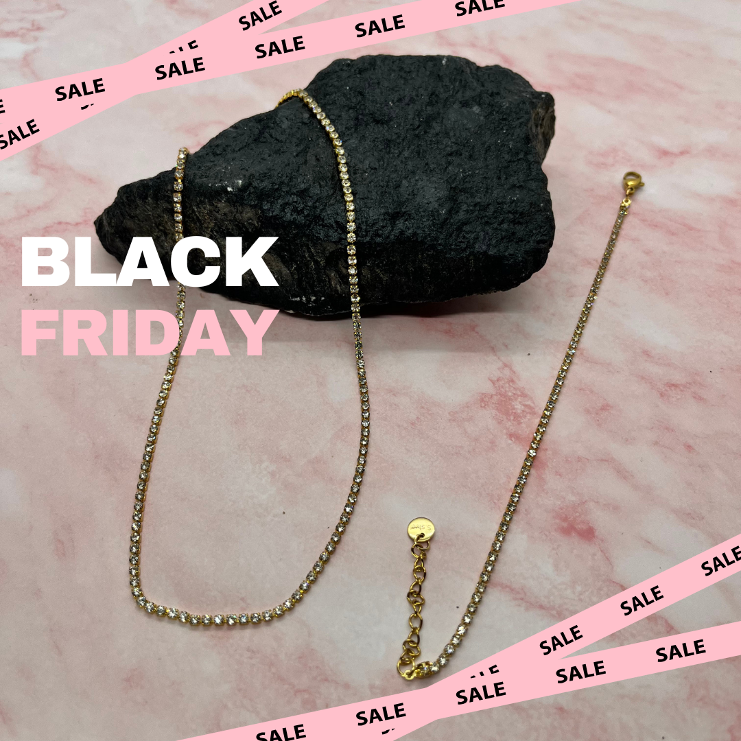 COMPLETO TENNIS COLLANA E BRACCIALE