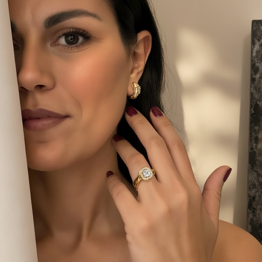 ANELLO IN ACCIAIO REGOLABILE “SOLITARIO”