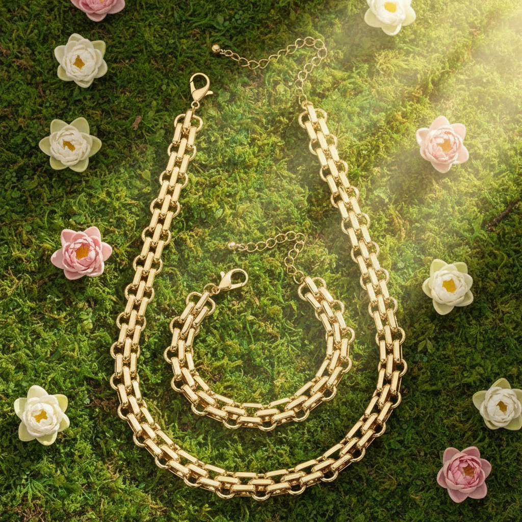 COLLANA "LUXURY" SET COLLANA E BRACCIALE