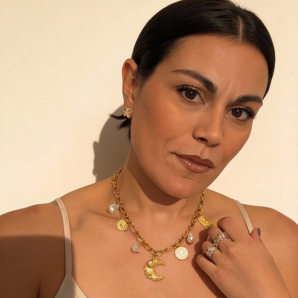 COLLANA IN ACCIAIO “MOON”