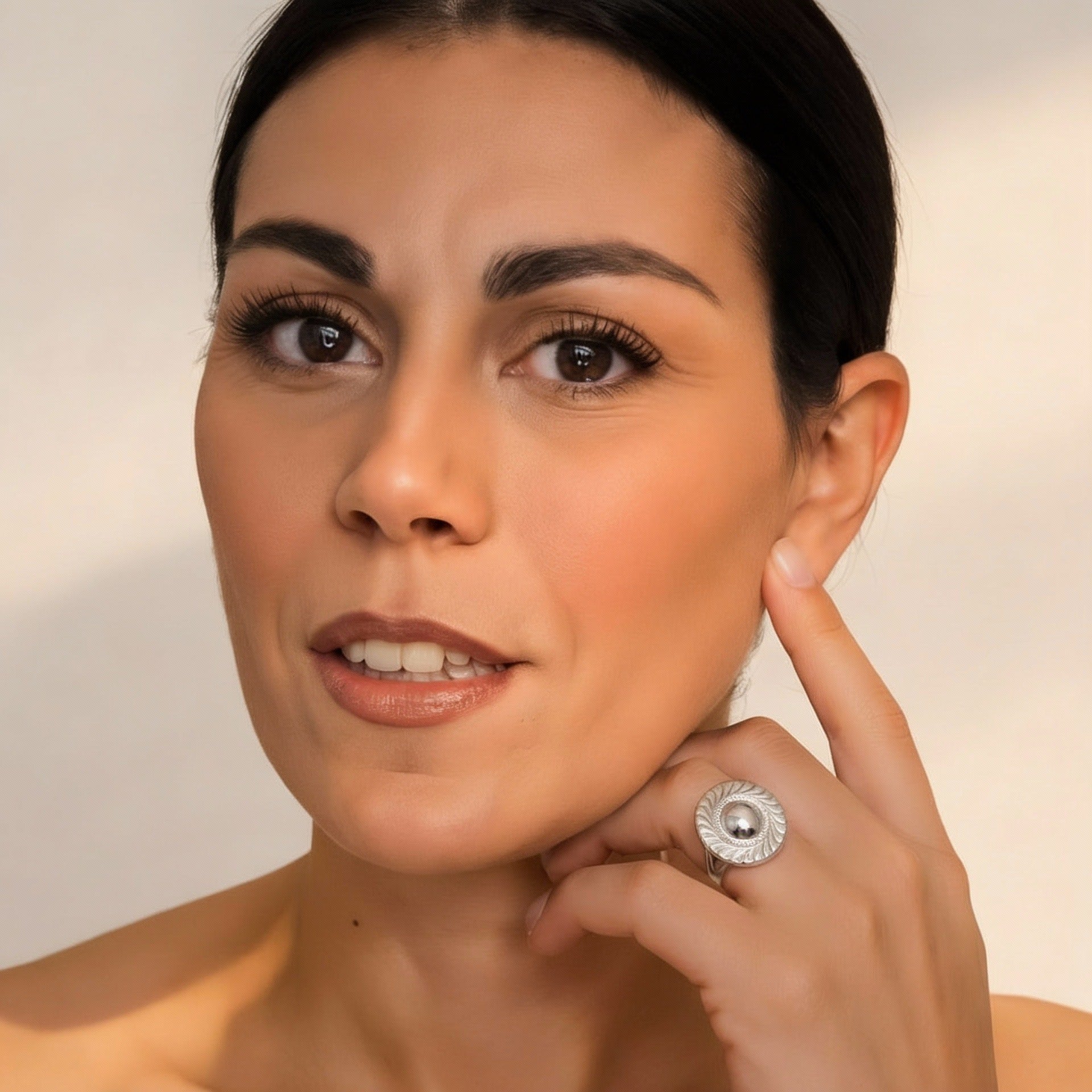 ANELLO IN ACCIAIO REGOLABILE "CERCHIATO"