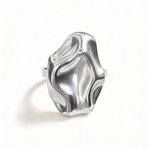 ANELLO IN ACCIAIO REGOLABILE  "RIFLESSO"