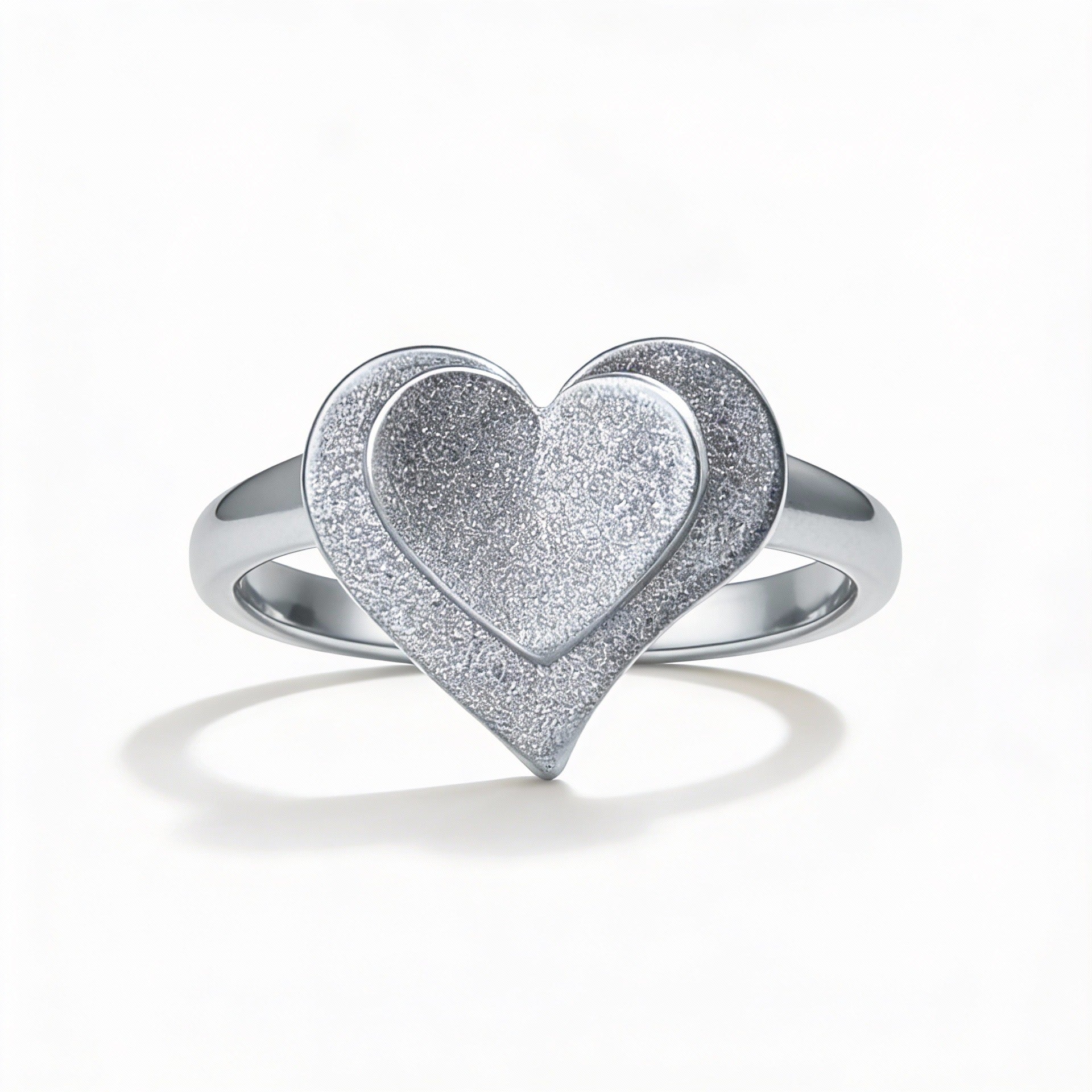 ANELLO IN ACCIAIO REGOLABILE “AMORE DOPPIO”