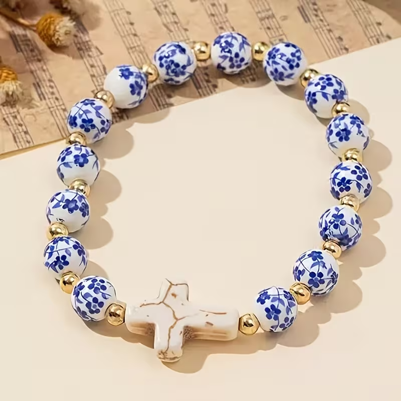 BRACCIALE CROCE DI PIETRA