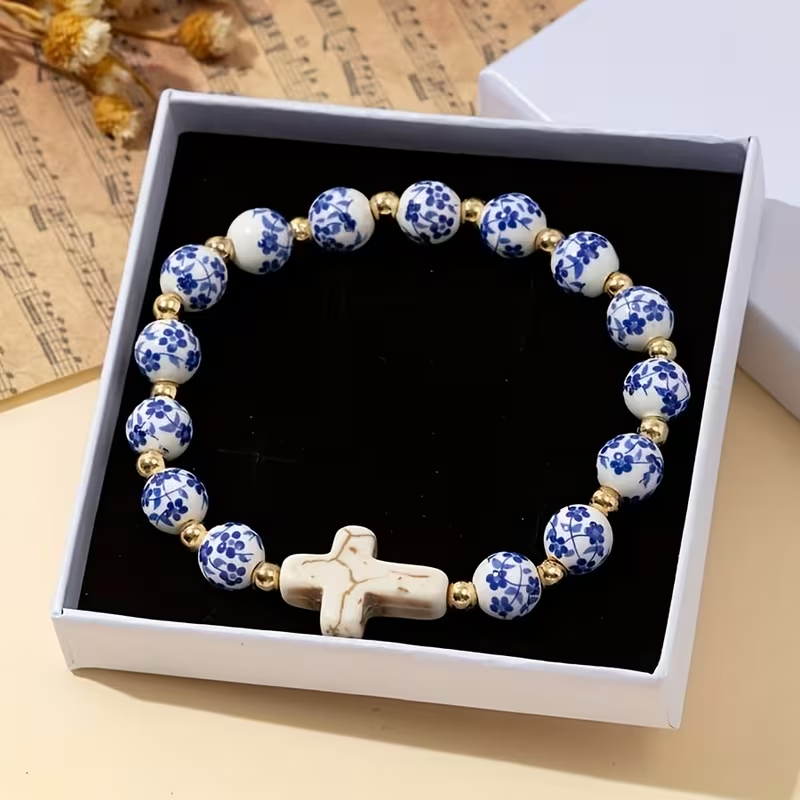 BRACCIALE CROCE DI PIETRA