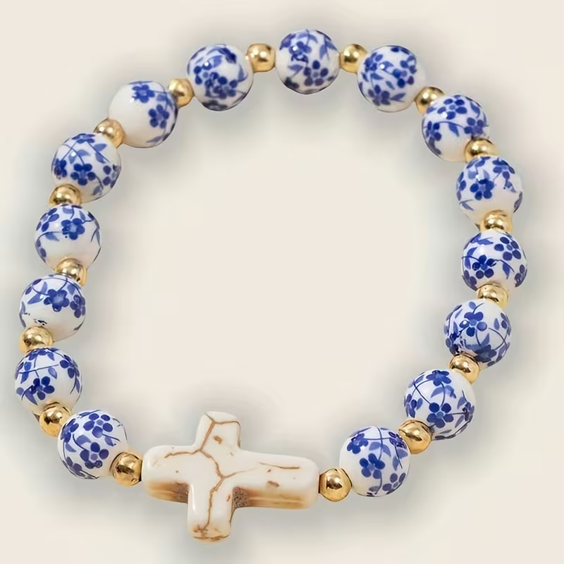 BRACCIALE CROCE DI PIETRA