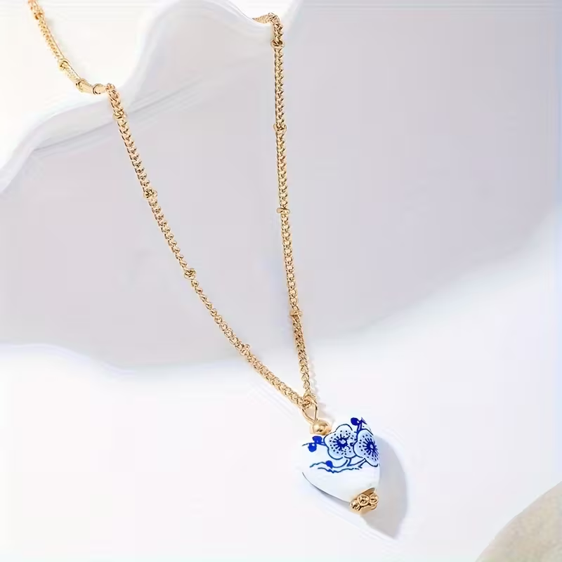 COLLANA CUORE FIORITO