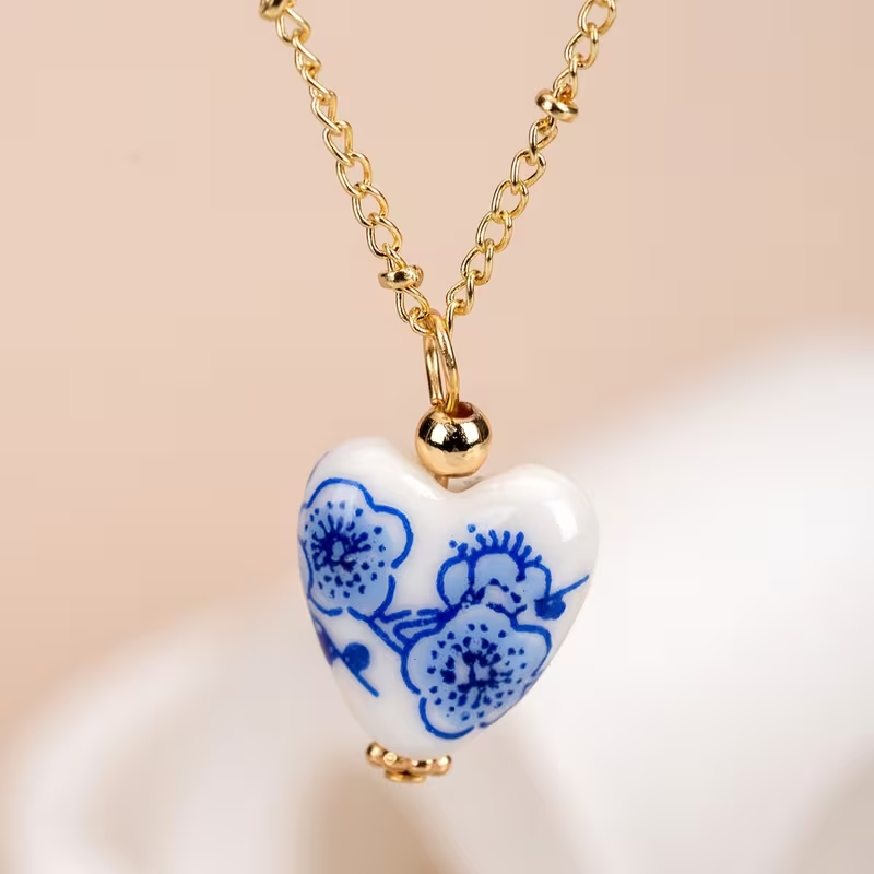 COLLANA CUORE FIORITO