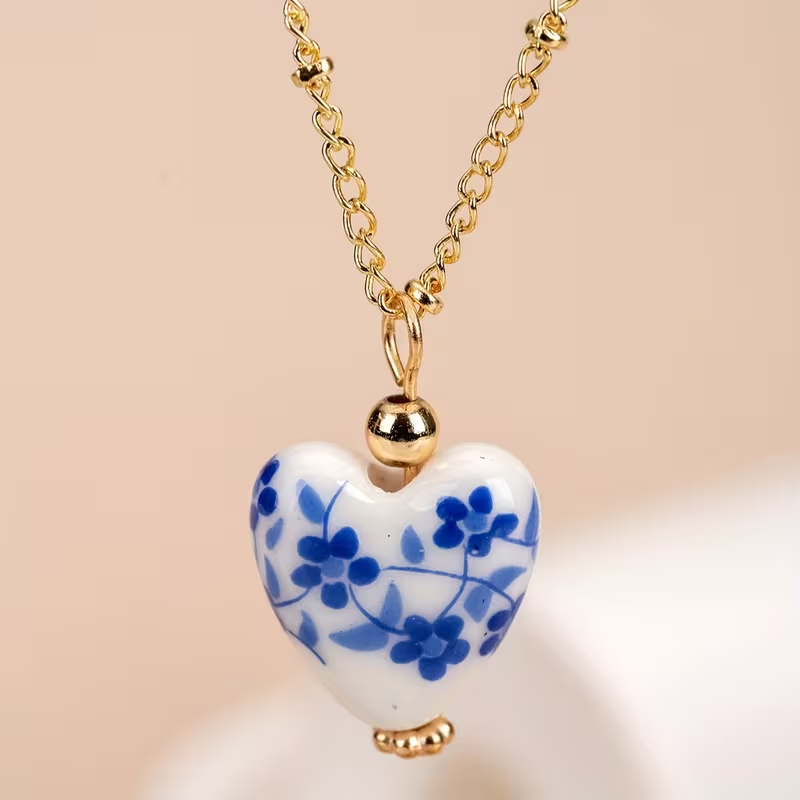 COLLANA CUORE FIORITO