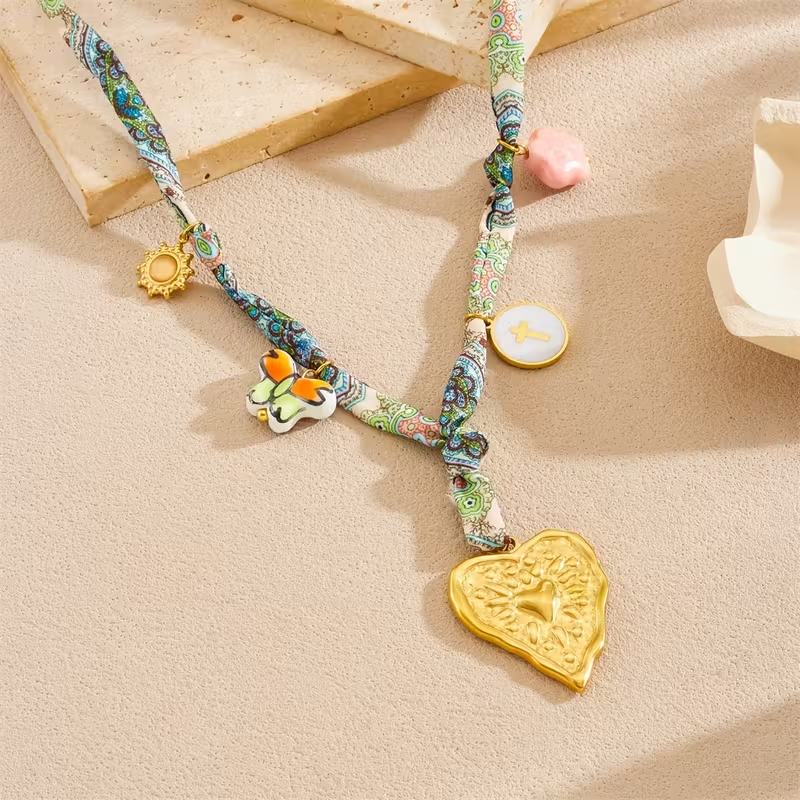 COLLANA CUORE MARTELLATO