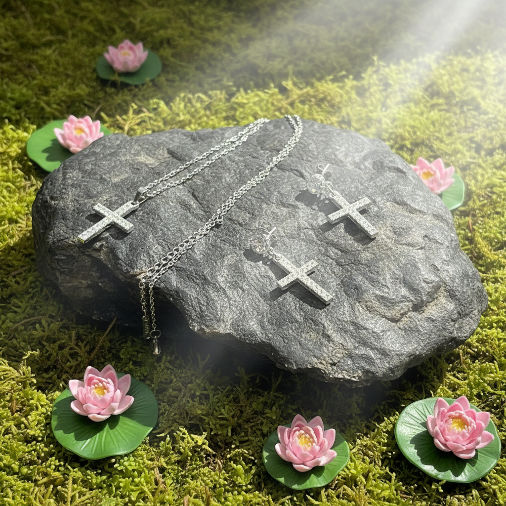 SET ZIRCONI "COLLANA E ORECCHINI"