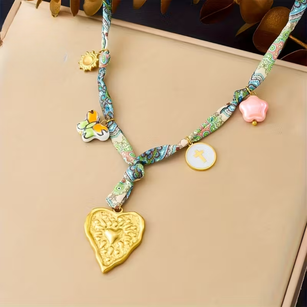 COLLANA CUORE MARTELLATO