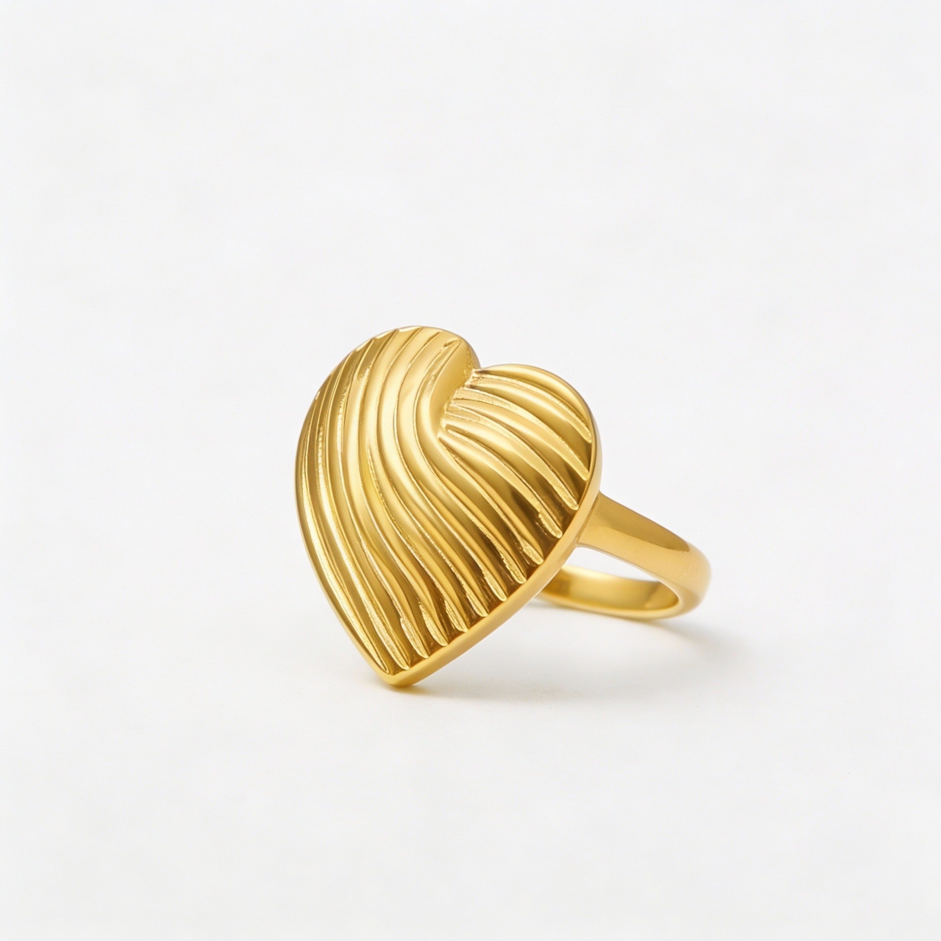 ANELLO IN ACCIAIO REGOLABILE “CUORE GRANDE”