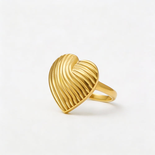 ANELLO IN ACCIAIO REGOLABILE “CUORE GRANDE”
