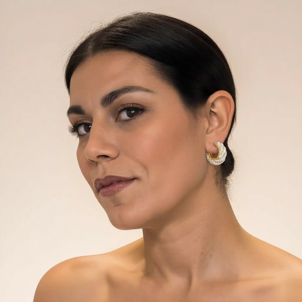 ORECCHINI IN ACCIAIO "ILLUMINA"