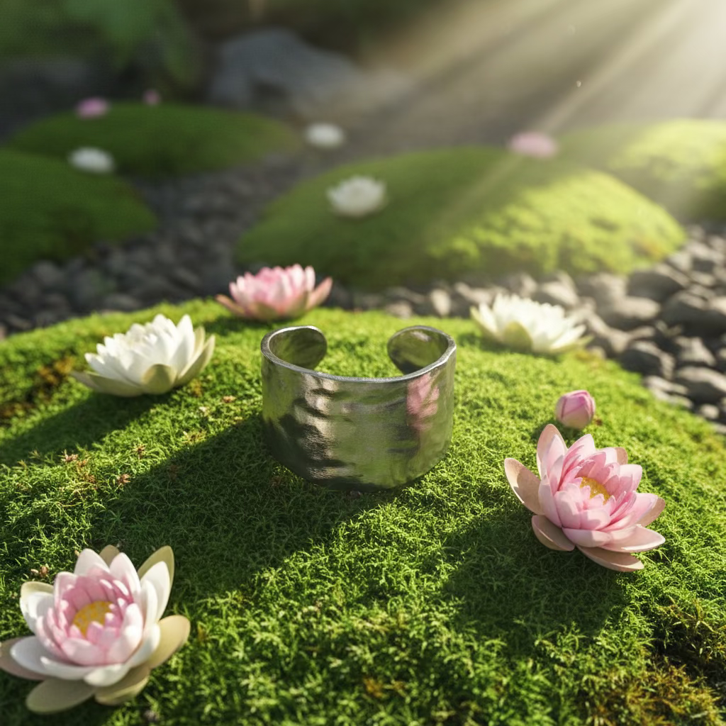 ANELLO FASCIA MARTELLATA