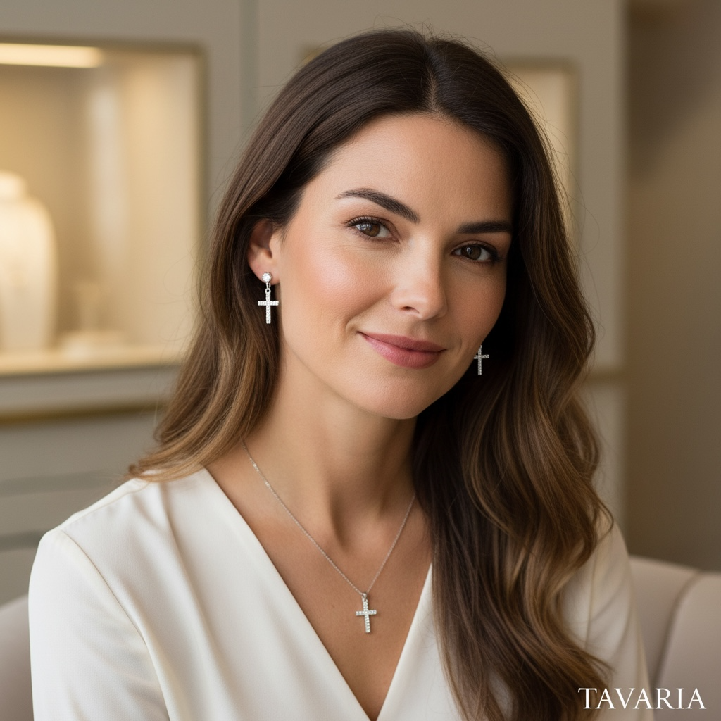 SET ZIRCONI "COLLANA E ORECCHINI"