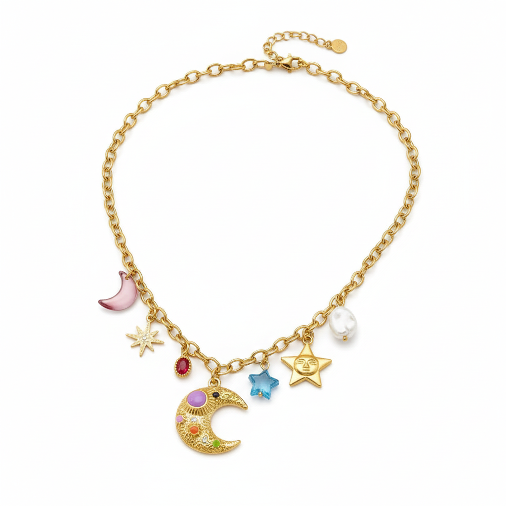 COLLANA IN ACCIAIO “MOON”