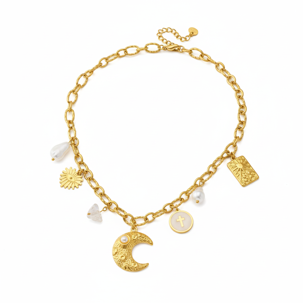 COLLANA IN ACCIAIO “MOON”