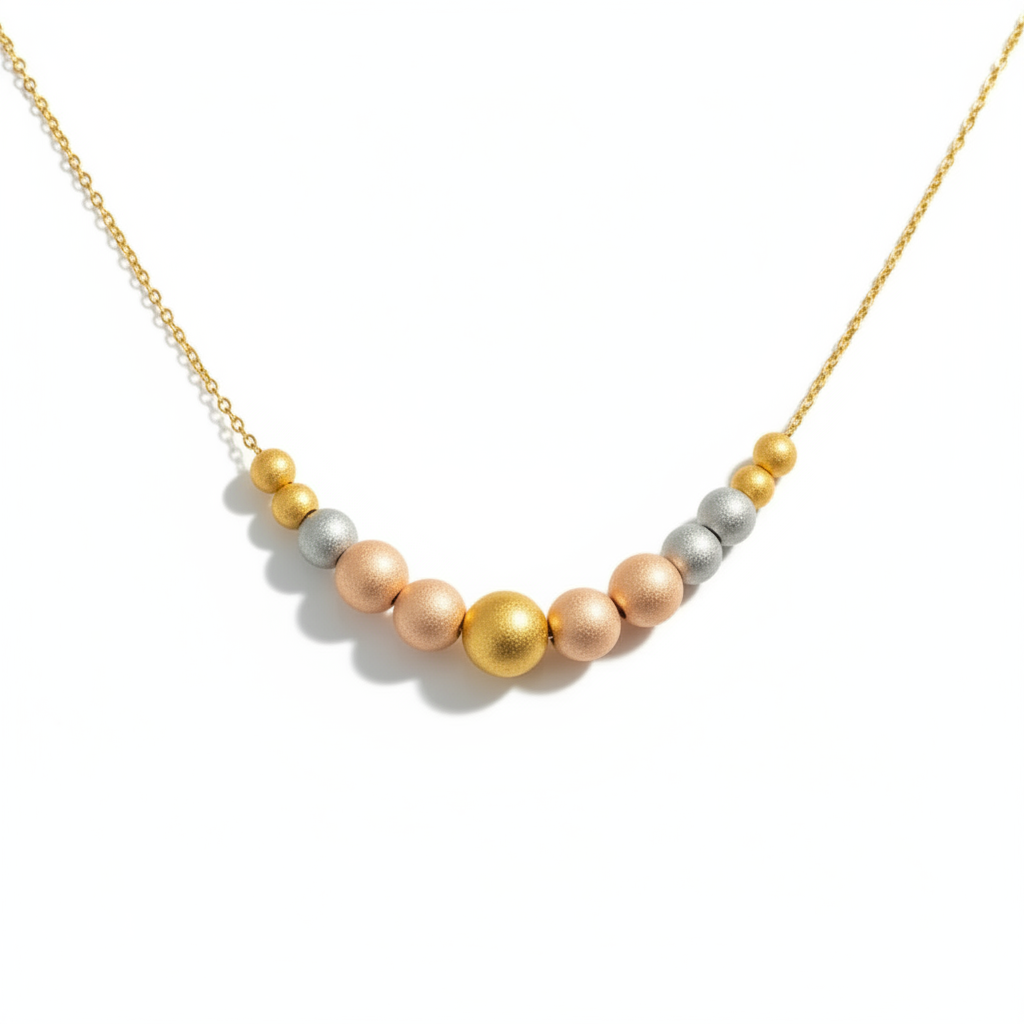 COLLANA IN ACCIAIO SATINATO “PALLOTTOLA”