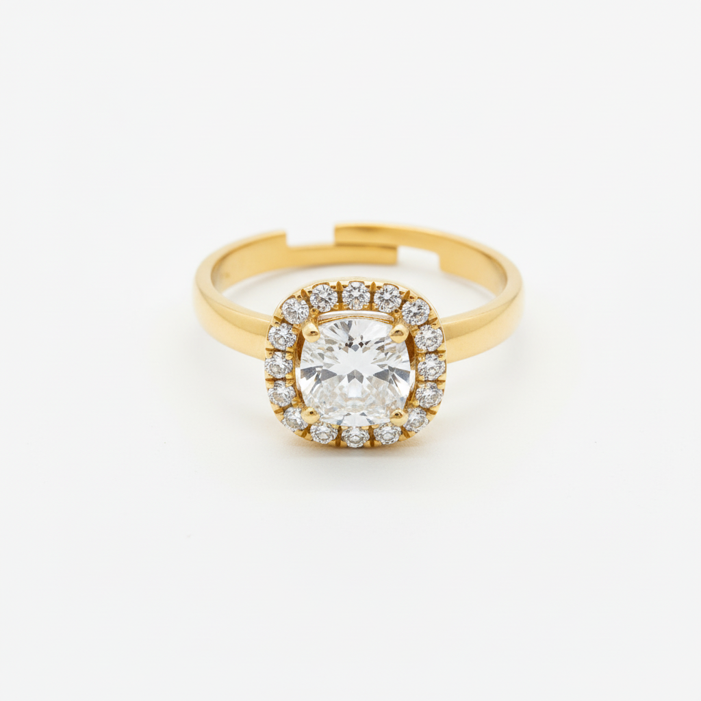 ANELLO IN ACCIAIO REGOLABILE “SOLITARIO”