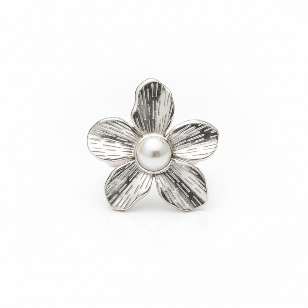 ANELLO IN ACCIAIO REGOLABILE "MARGHERITA"