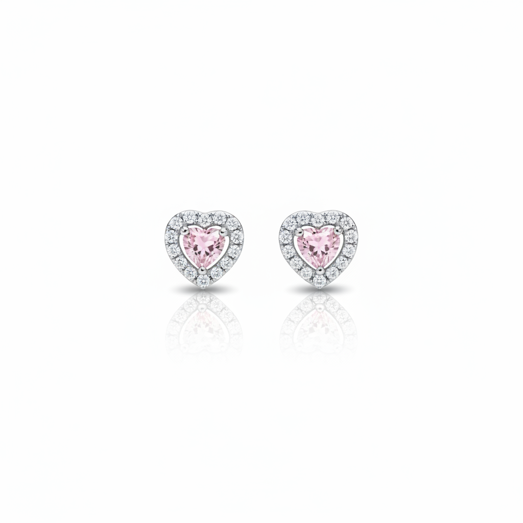 ORECCHINI IN ACCIAIO "CUORE PREZIOSO" SILVER