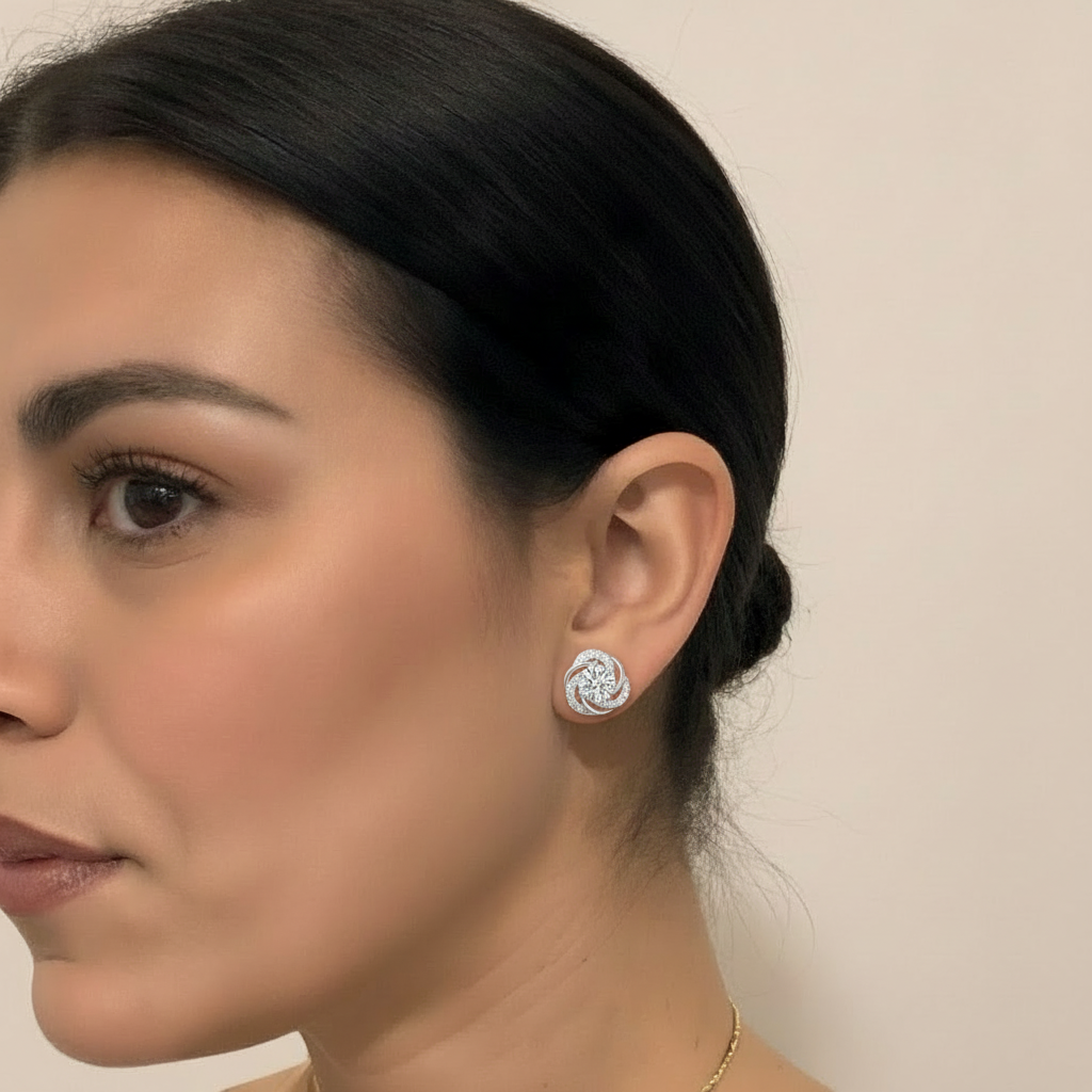 ORECCHINI IN ARGENTO 925 "TRILUCE"