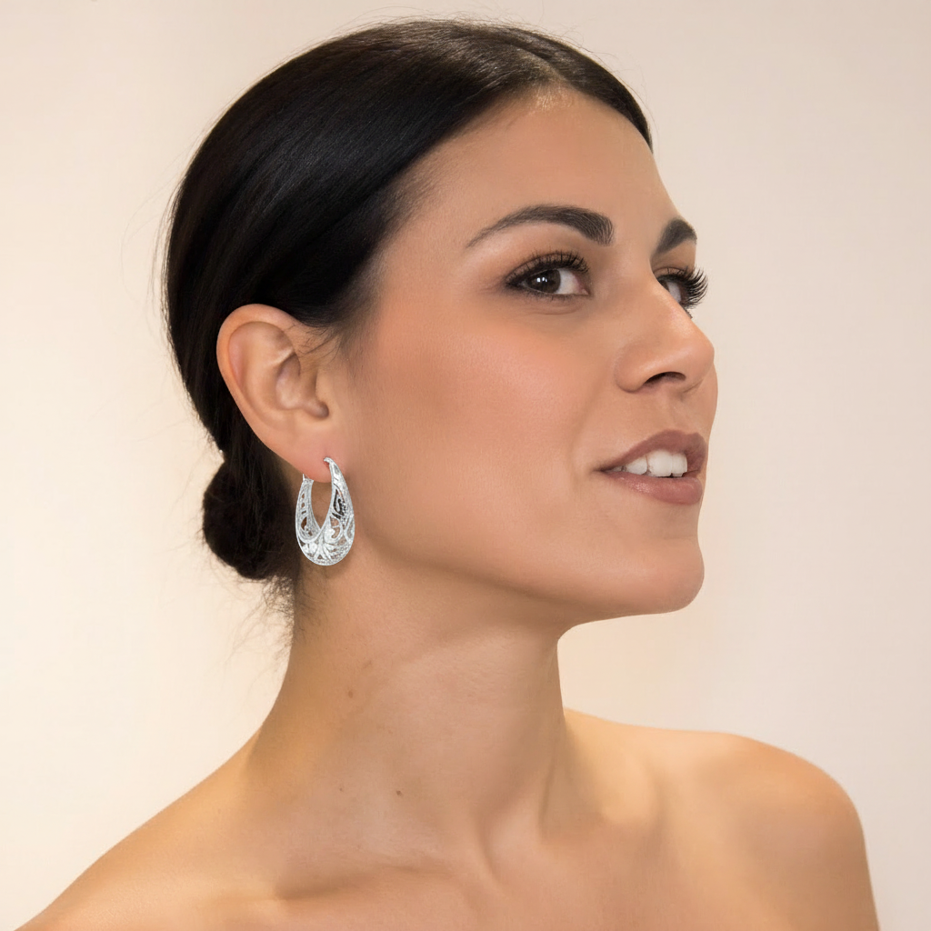 ORECCHINI  IN ARGENTO 925 "FORATI"