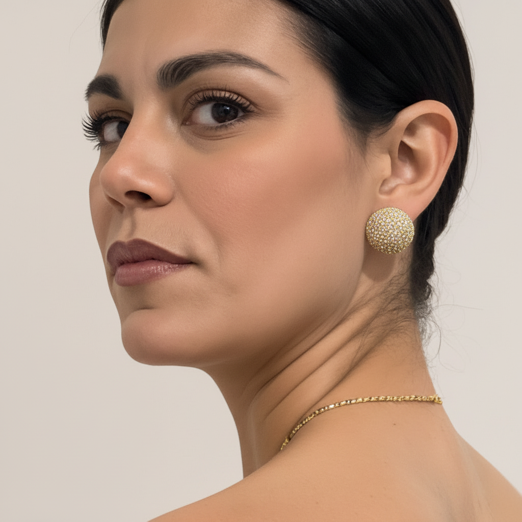 ORECCHINI  IN ACCIAO "LUNA"