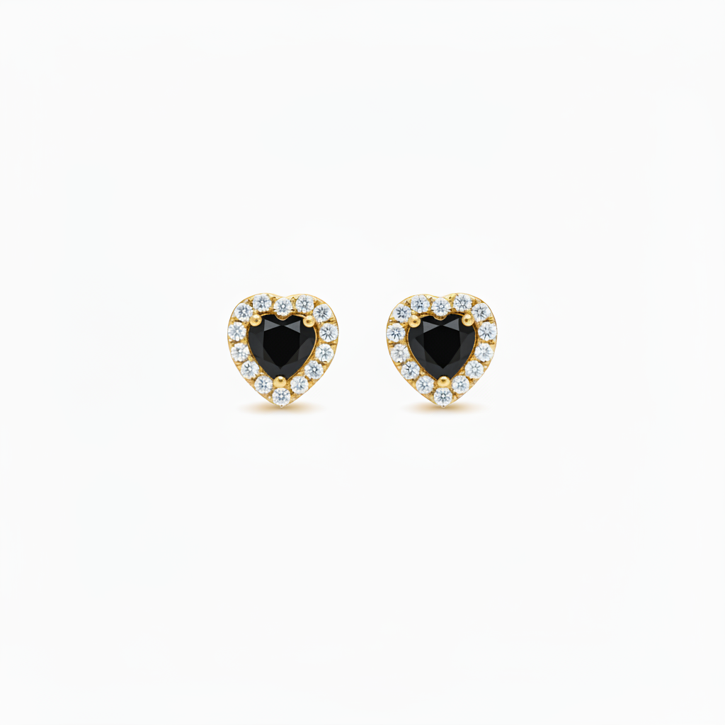 ORECCHINI IN ACCIAIO "CUORE PREZIOSO" GOLD