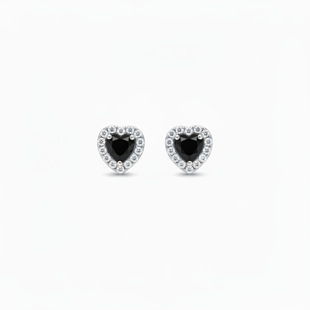 ORECCHINI IN ACCIAIO "CUORE PREZIOSO" SILVER