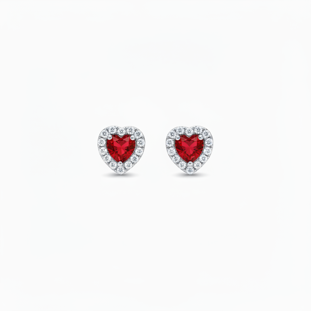ORECCHINI IN ACCIAIO "CUORE PREZIOSO" SILVER