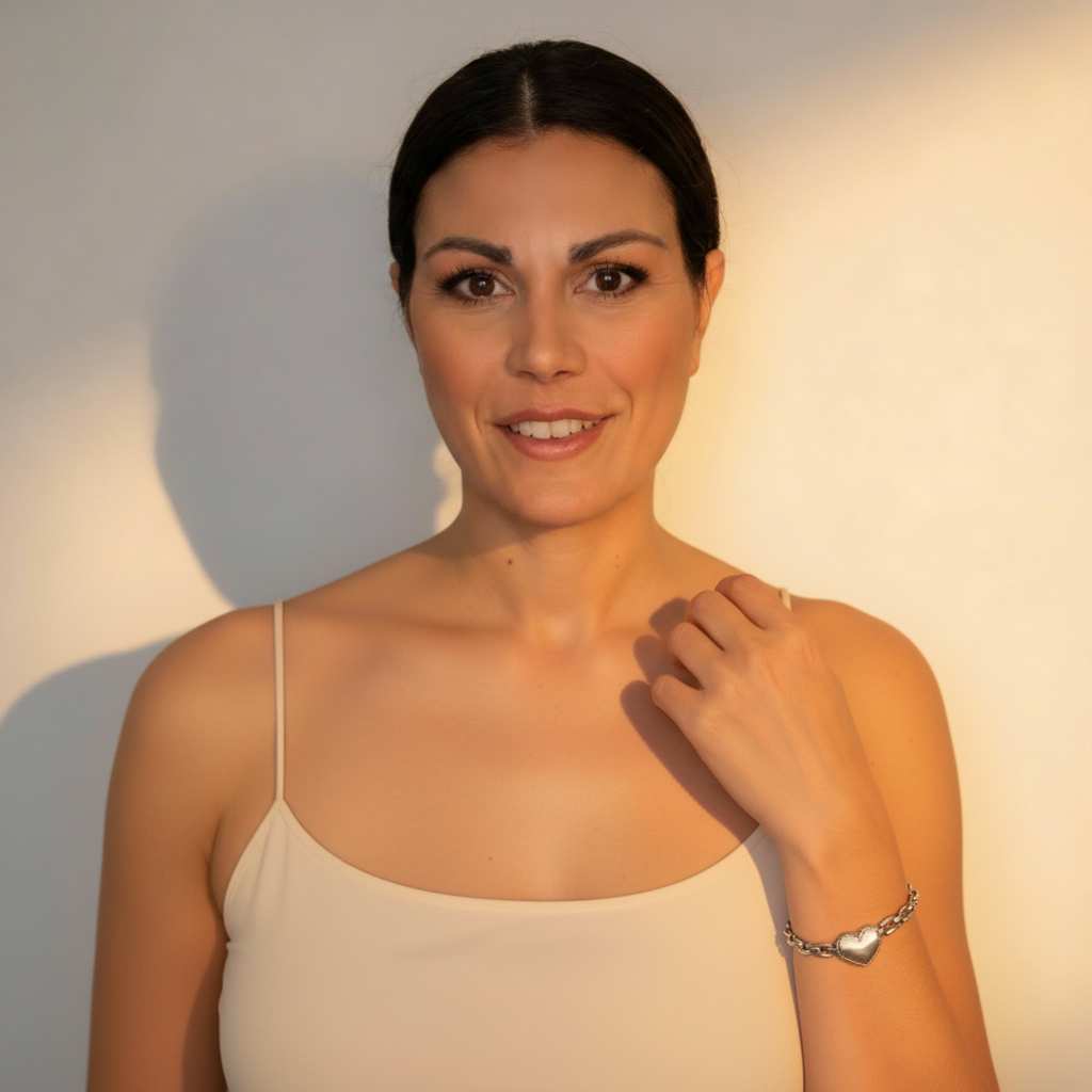 BRACCIALE IN ACCIAIO INOSSIDABILE  "CUORE"